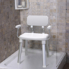 Chaise de douche avec dossier et 
accoudoirs